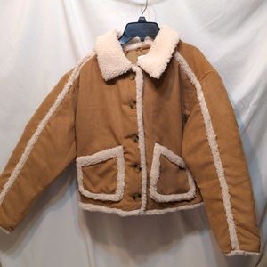 B.P. tan Amphora Sherpa jacket size medium